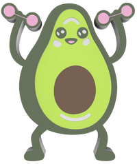 Imán para dorsal Aguacate pesas