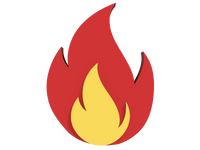 Imán para dorsal Fuego